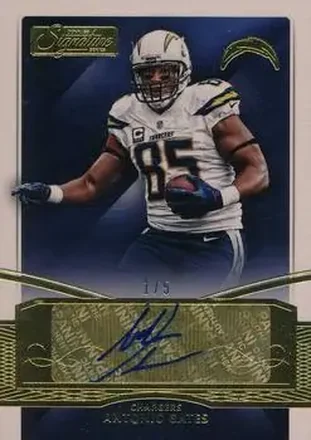 2015 Donruss Signature Series - Gold #202 - Antonio Gates - San Diego Chargers
