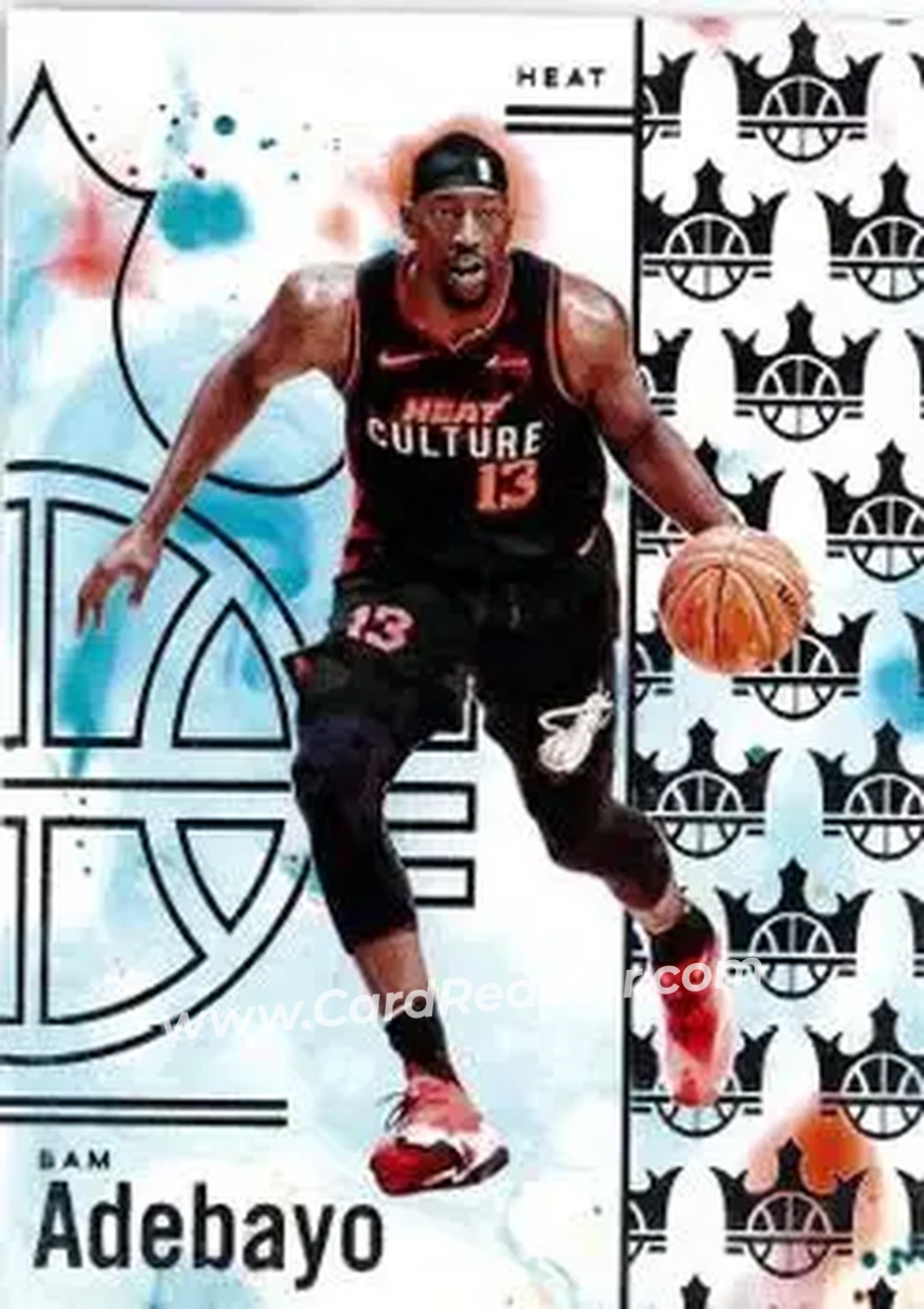 2024-25 Panini Court Kings #74 - Bam Adebayo - Miami Heat - Front 2024-25 Panini Court Kings #74 - Bam Adebayo - Miami Heat - Front