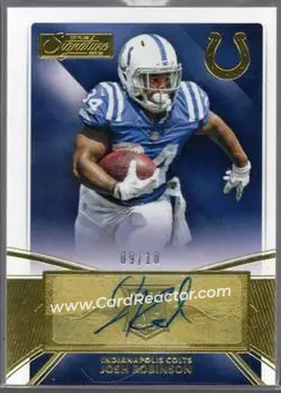 2015 Donruss Signature Series - Gold #439 - Josh Robinson - Indianapolis Colts