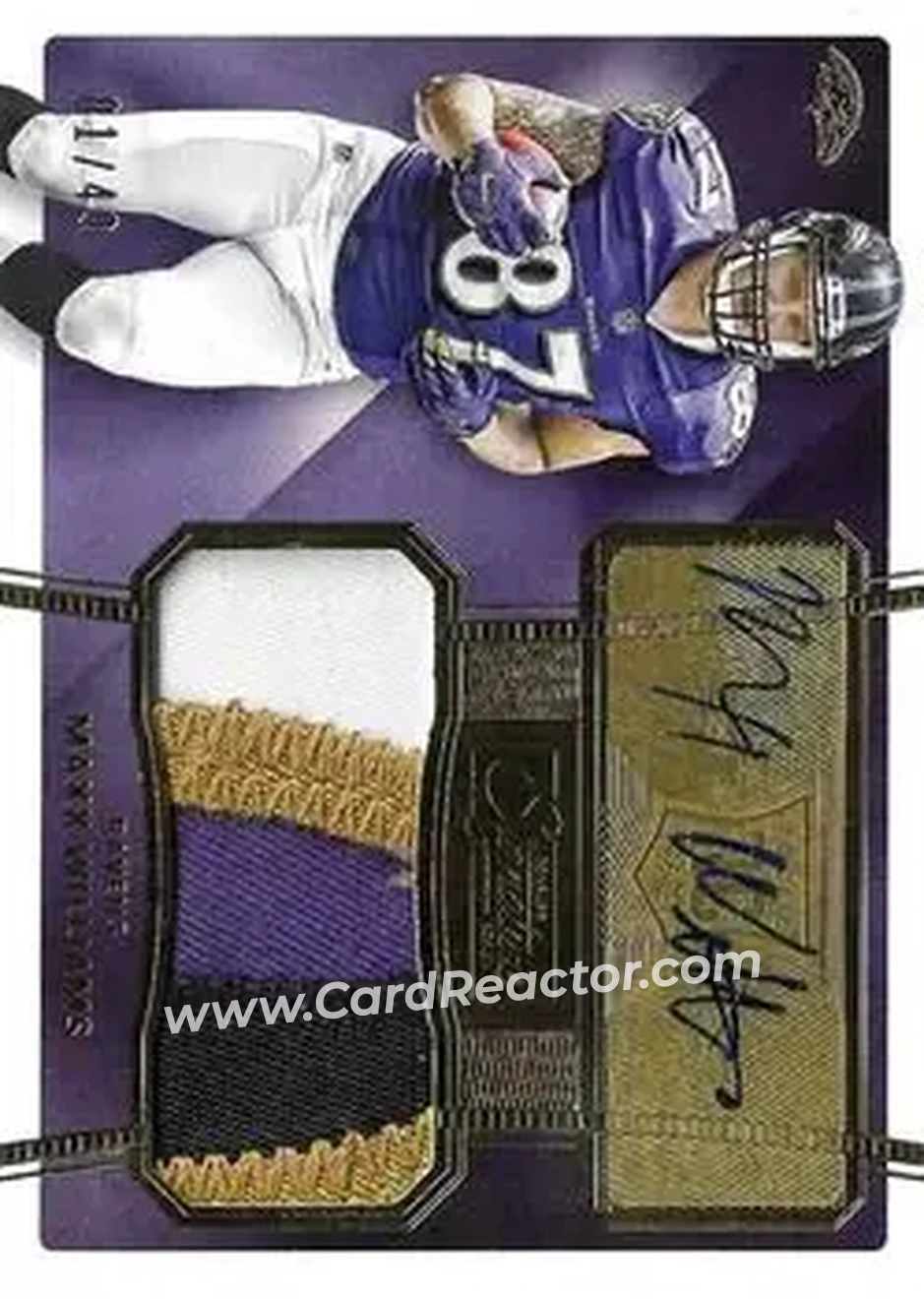 2015 Donruss Signature Series - Gold #477 - Maxx Williams - Baltimore Ravens - Front