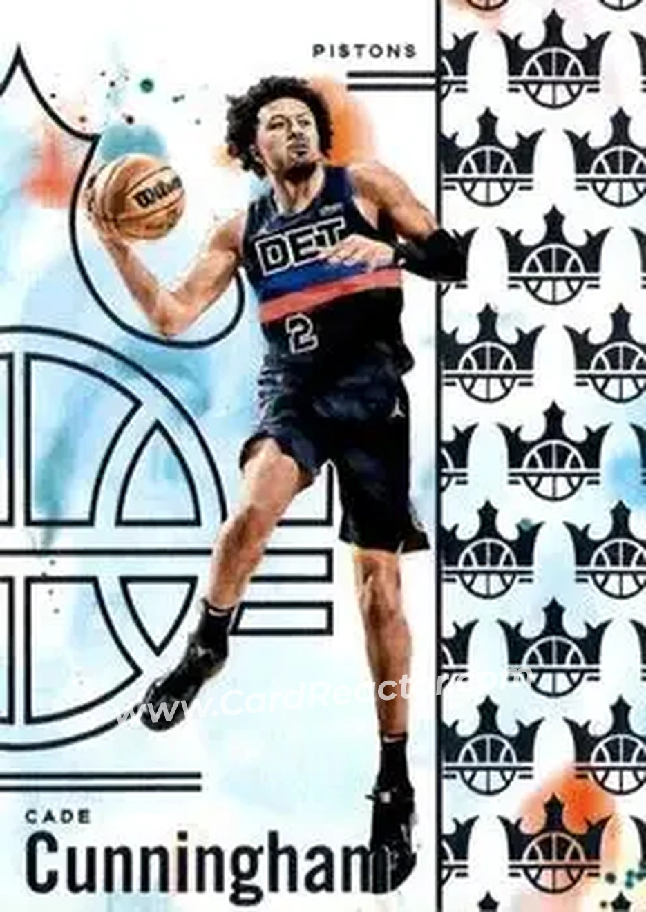 2024-25 Panini Court Kings #76 - Cade Cunningham - Detroit Pistons - Front 2024-25 Panini Court Kings #76 - Cade Cunningham - Detroit Pistons - Front