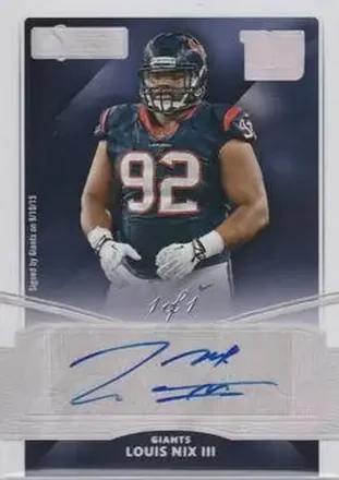 2015 Donruss Signature Series - Magma #65 - Louis Nix III - New York Giants