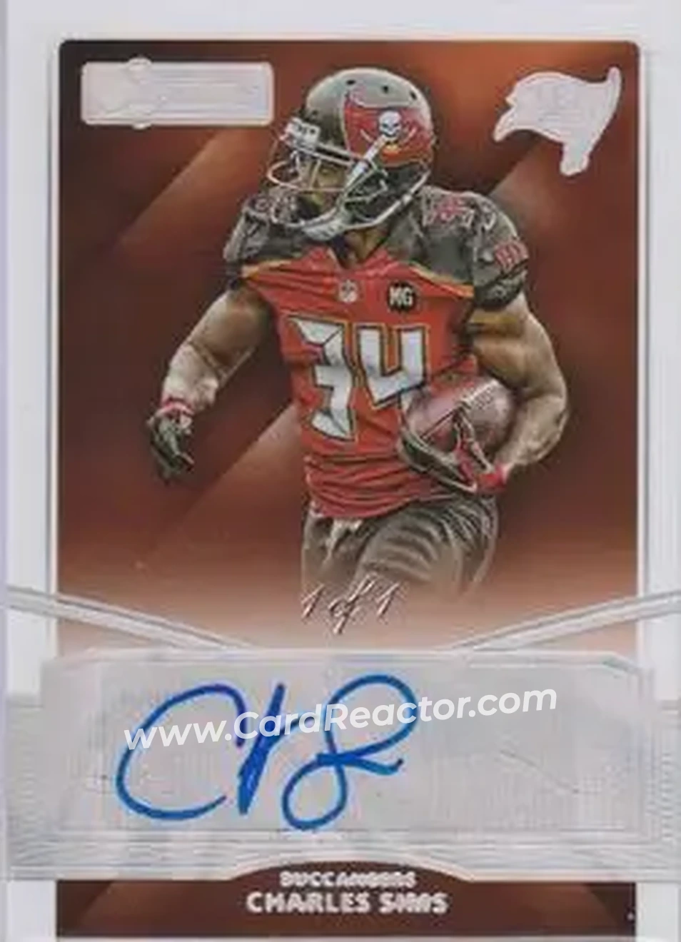 2015 Donruss Signature Series - Magma #94 - Charles Sims - Tampa Bay Buccaneers - Front