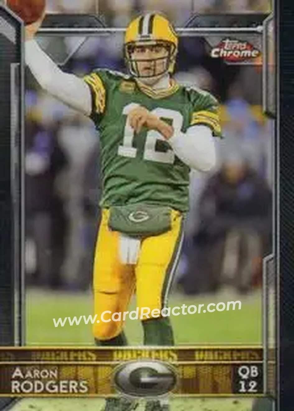 2015 Topps Chrome Mini #2 - Aaron Rodgers - Green Bay Packers - Front