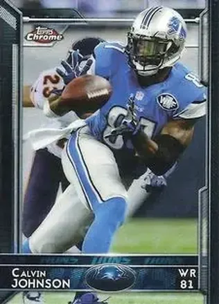 2015 Topps Chrome Mini #5 - Calvin Johnson - Detroit Lions