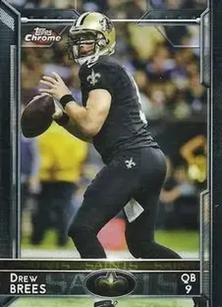 2015 Topps Chrome Mini #12 - Drew Brees - New Orleans Saints