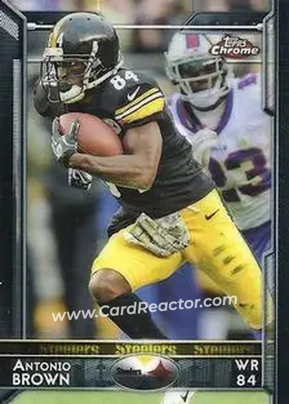2015 Topps Chrome Mini #13 - Antonio Brown - Pittsburgh Steelers - Front