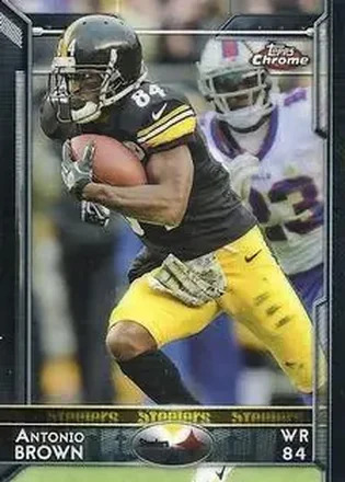 2015 Topps Chrome Mini #13 - Antonio Brown - Pittsburgh Steelers
