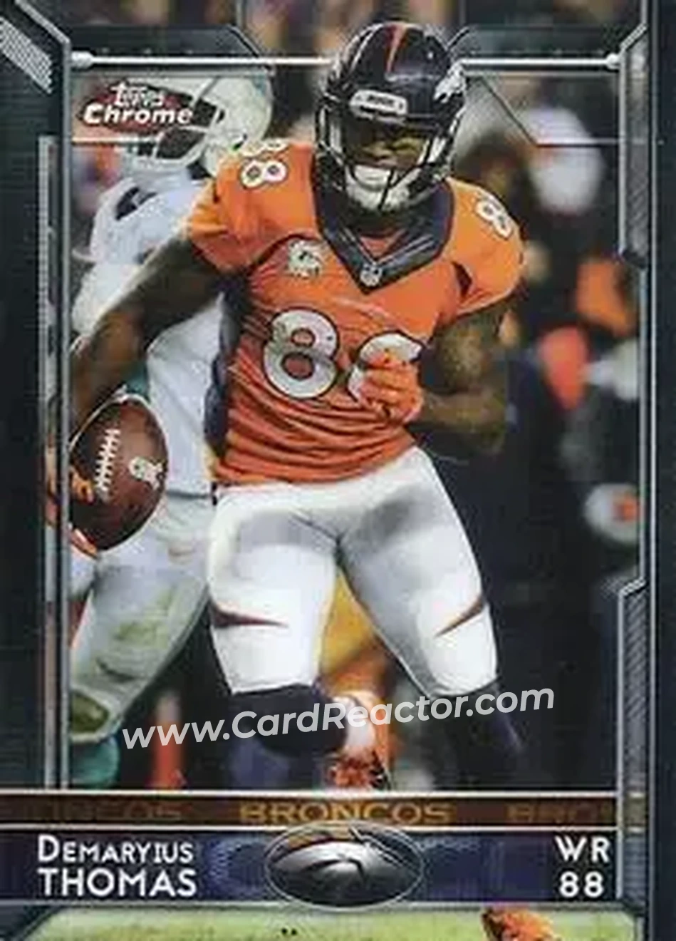 2015 Topps Chrome Mini #14 - Demaryius Thomas - Denver Broncos - Front