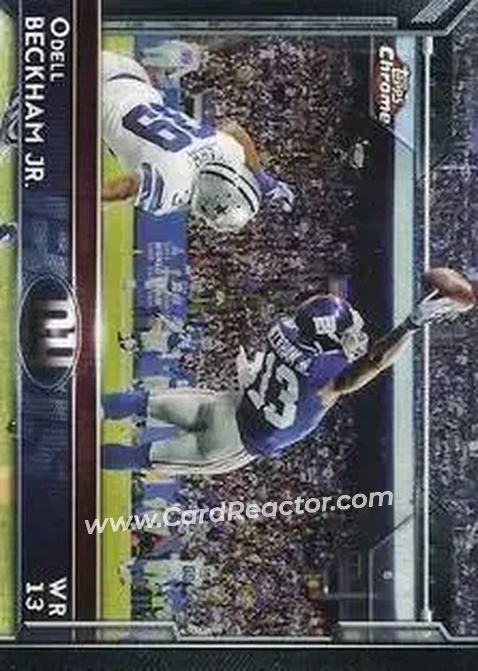 2015 Topps Chrome Mini #18 - Odell Beckham Jr. - New York Giants - Front