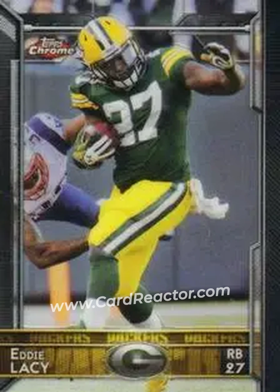 2015 Topps Chrome Mini #19 - Eddie Lacy - Green Bay Packers - Front