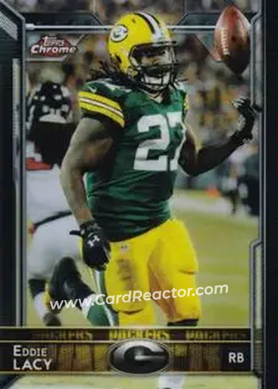 2015 Topps Chrome Mini #19b - Eddie Lacy - Green Bay Packers - Front