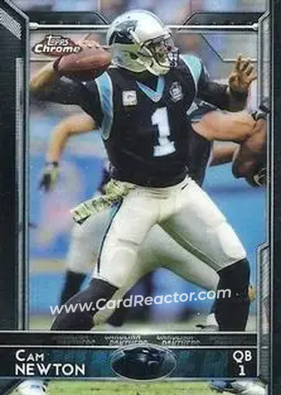 2015 Topps Chrome Mini #20 - Cam Newton - Carolina Panthers - Front