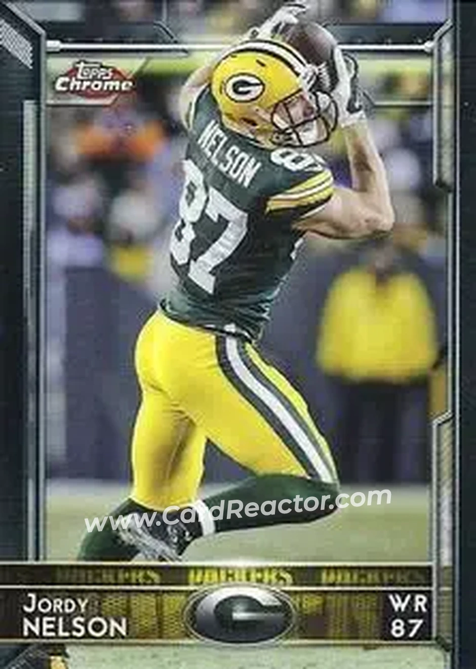 2015 Topps Chrome Mini #21 - Jordy Nelson - Green Bay Packers - Front