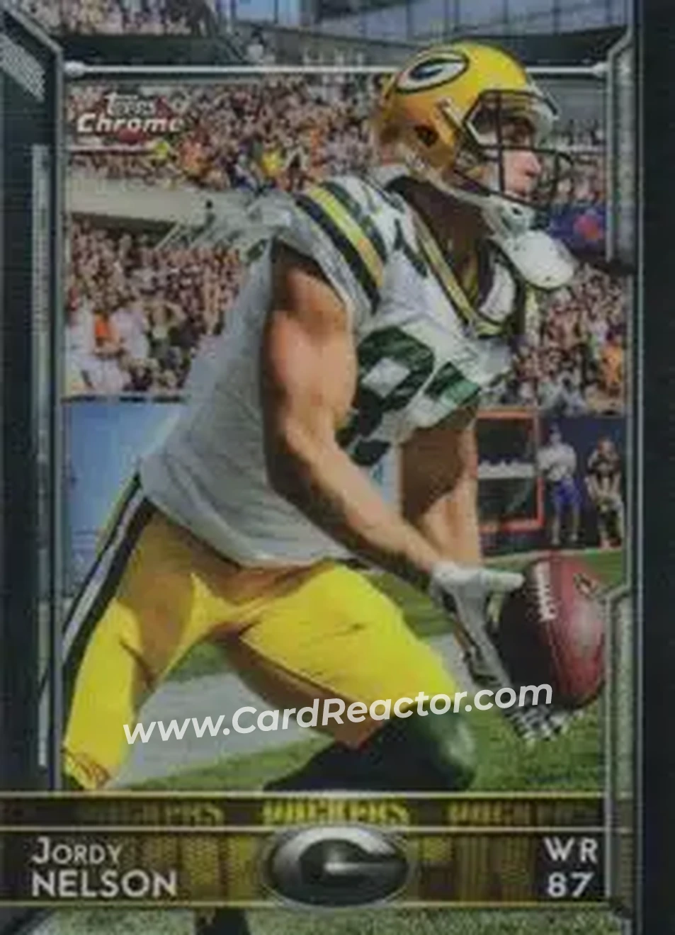 2015 Topps Chrome Mini #21b - Jordy Nelson - Green Bay Packers - Front