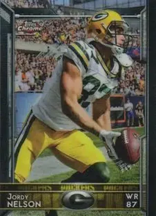 2015 Topps Chrome Mini #21b - Jordy Nelson - Green Bay Packers