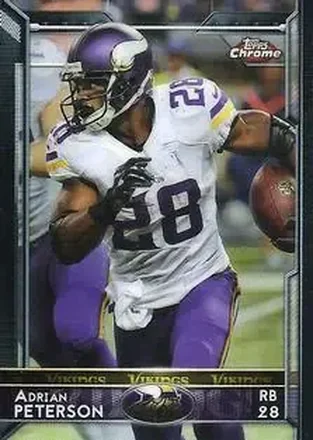2015 Topps Chrome Mini #24 - Adrian Peterson - Minnesota Vikings