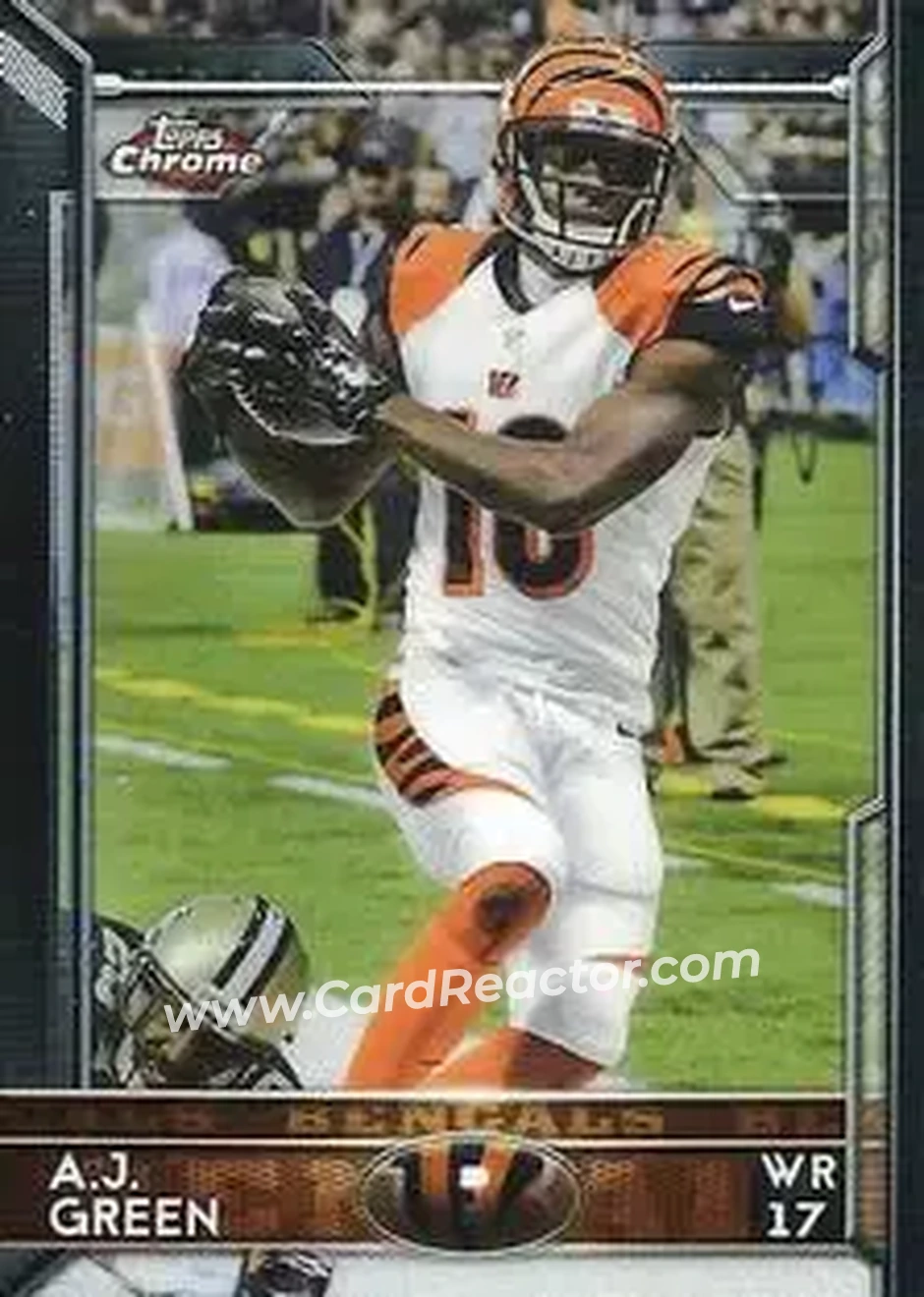 2015 Topps Chrome Mini #28 - A.J. Green - Cincinnati Bengals - Front