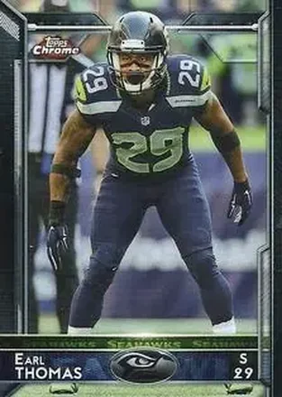 2015 Topps Chrome Mini #29 - Earl Thomas III - Seattle Seahawks