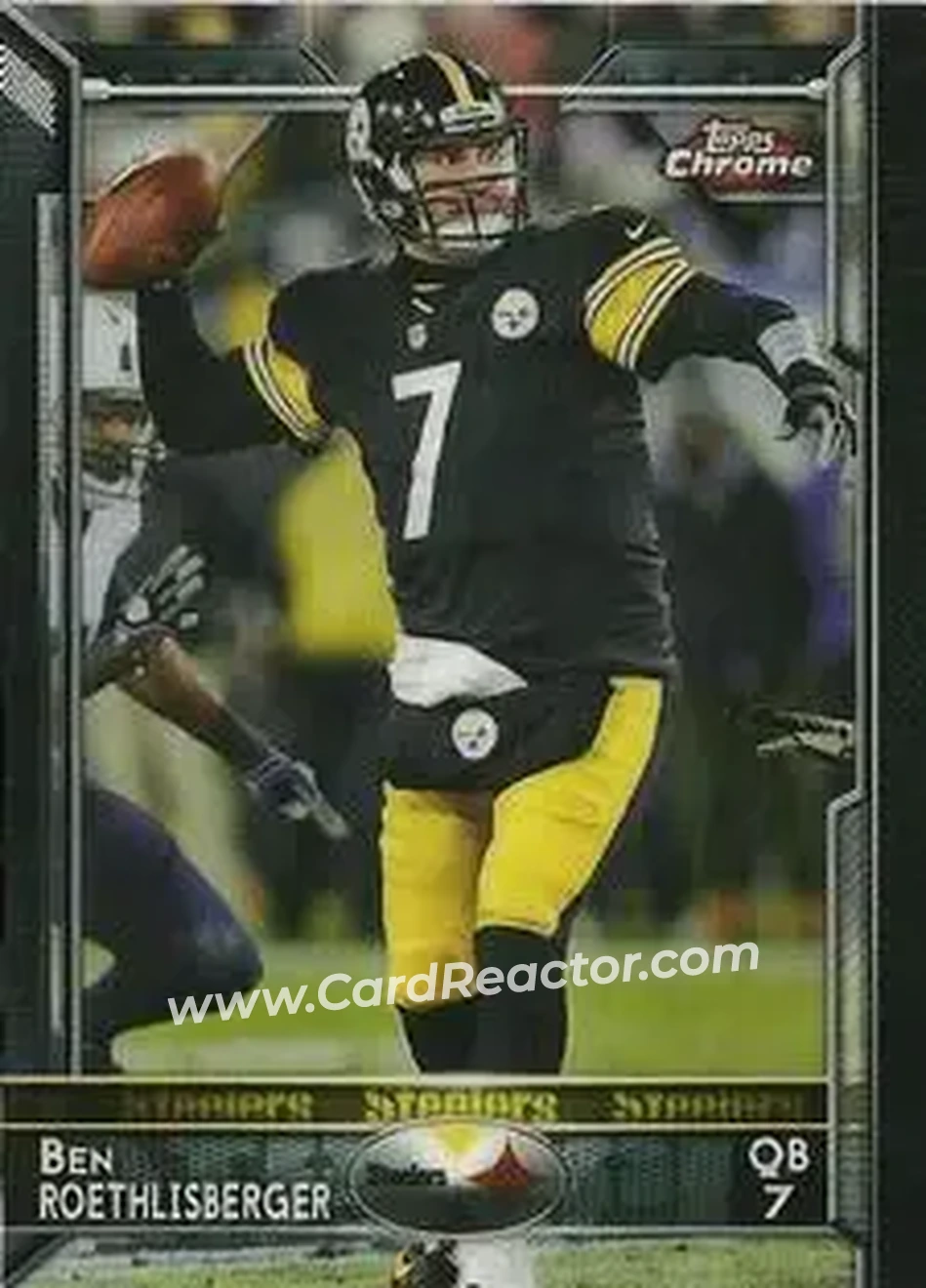 2015 Topps Chrome Mini #30 - Ben Roethlisberger - Pittsburgh Steelers - Front