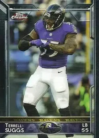 2015 Topps Chrome Mini #31 - Terrell Suggs - Baltimore Ravens