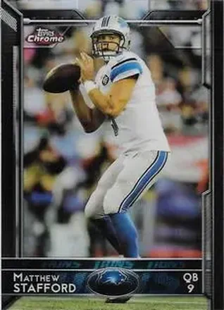 2015 Topps Chrome Mini #40 - Matthew Stafford - Detroit Lions
