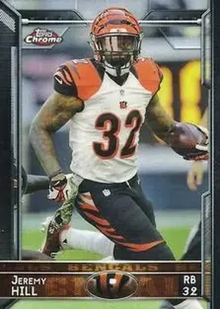 2015 Topps Chrome Mini #42 - Jeremy Hill - Cincinnati Bengals