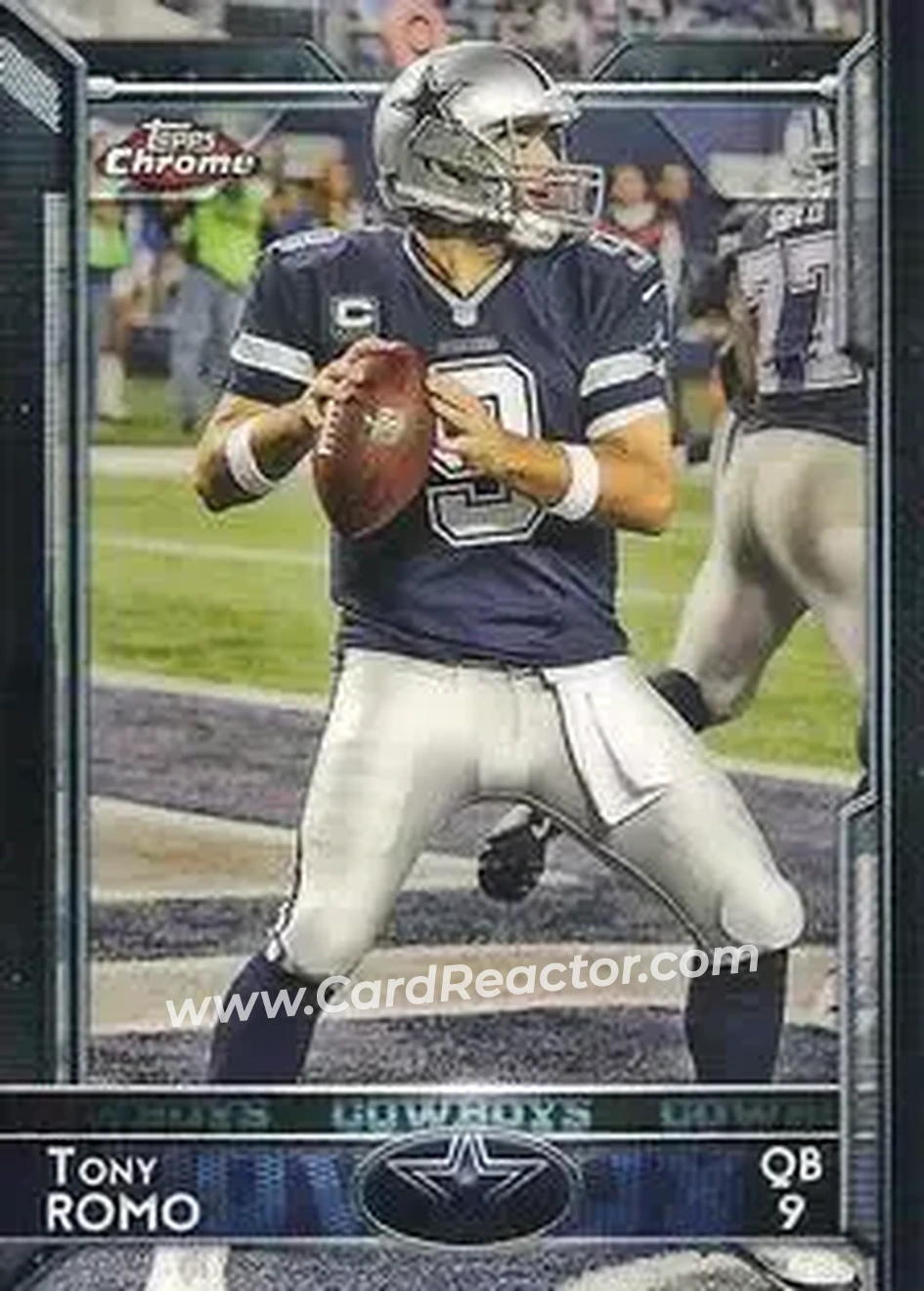 2015 Topps Chrome Mini #44 - Tony Romo - Dallas Cowboys - Front