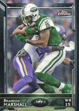 2015 Topps Chrome Mini #49 - Brandon Marshall - New York Jets