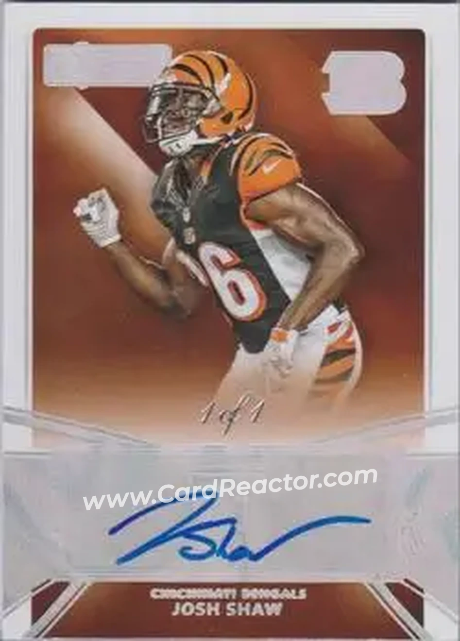 2015 Donruss Signature Series - Magma #411 - Josh Shaw - Cincinnati Bengals