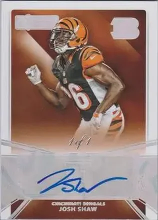 2015 Donruss Signature Series - Magma #411 - Josh Shaw - Cincinnati Bengals
