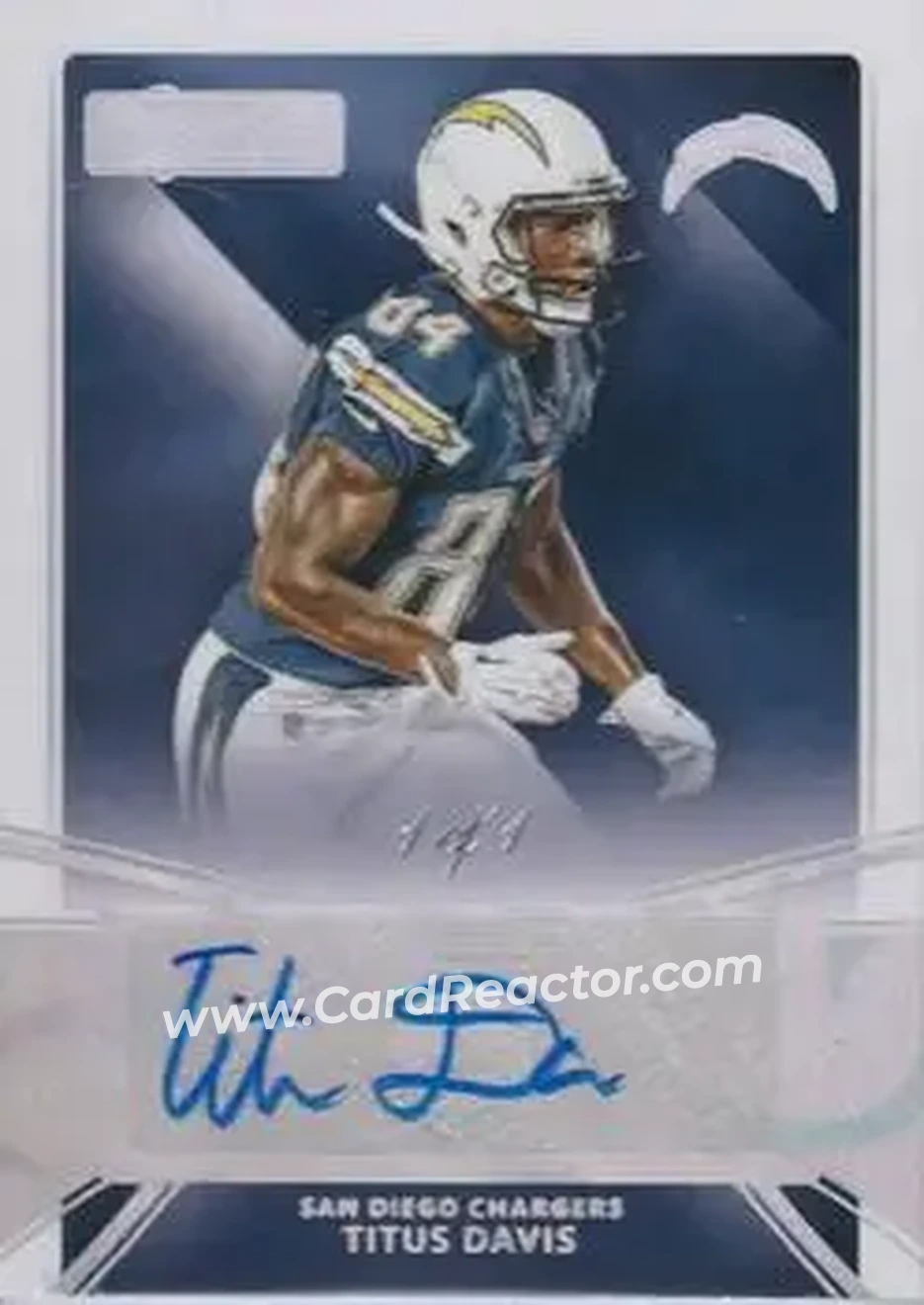 2015 Donruss Signature Series - Magma #416 - Titus Davis - San Diego Chargers - Front