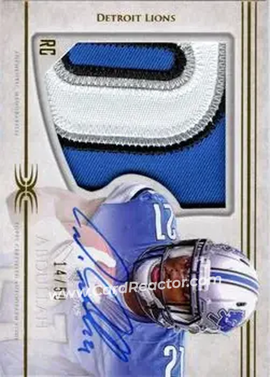 2015 Topps Definitive Collection #DC-14 - Ameer Abdullah - Detroit Lions - Front 2015 Topps Definitive Collection #DC-14 - Ameer Abdullah - Detroit Lions - Front