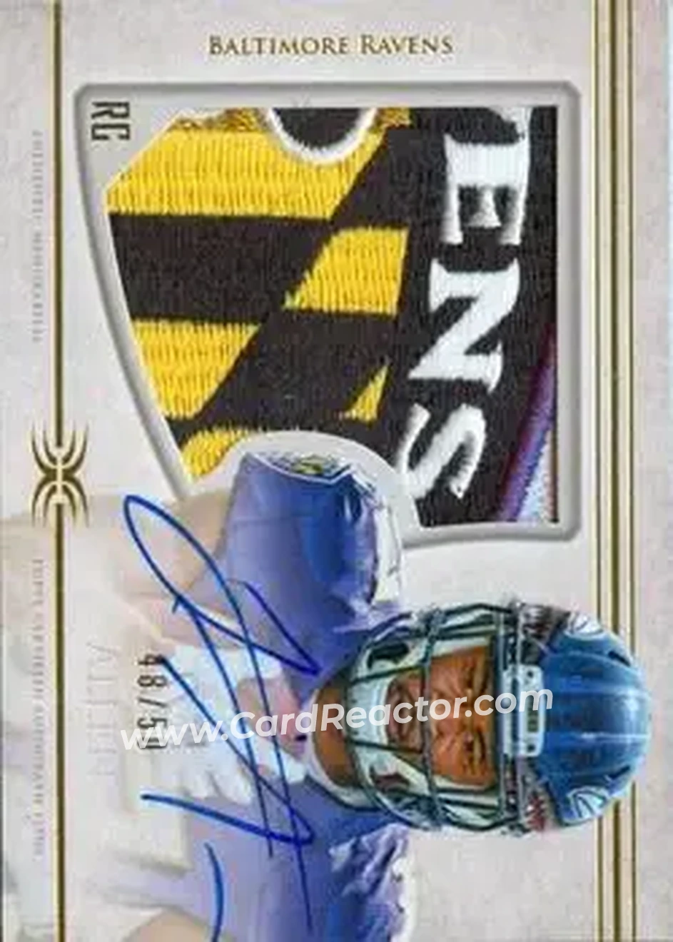 2015 Topps Definitive Collection #DC-40 - Buck Allen - Baltimore Ravens - Front