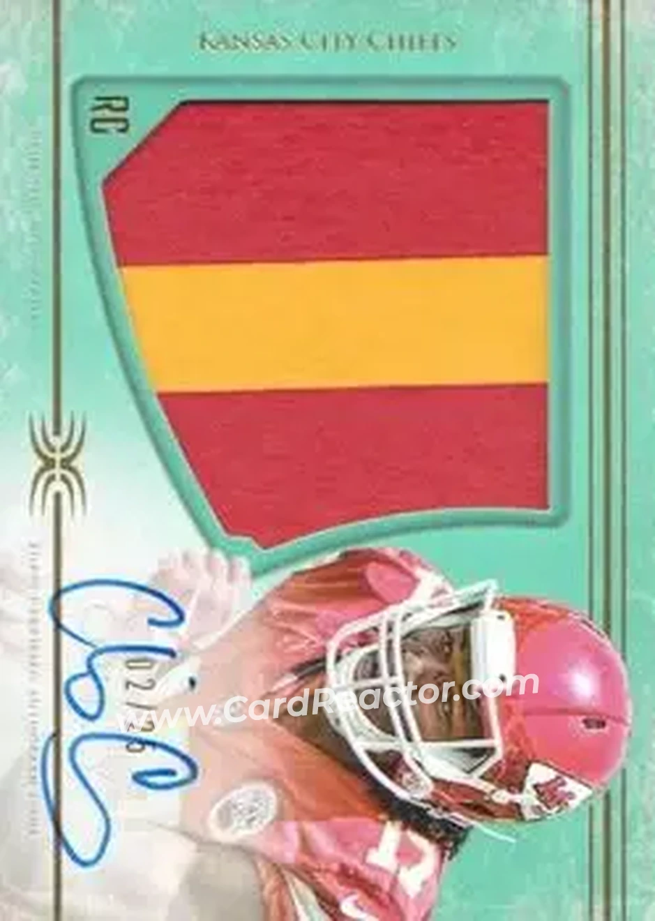 2015 Topps Definitive Collection - Green #DC-32 - Chris Conley - Kansas City Chiefs - Front