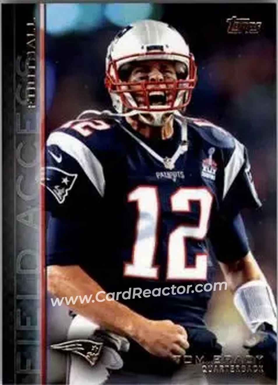 2015 Topps Field Access #1 - Tom Brady - New England Patriots - Front