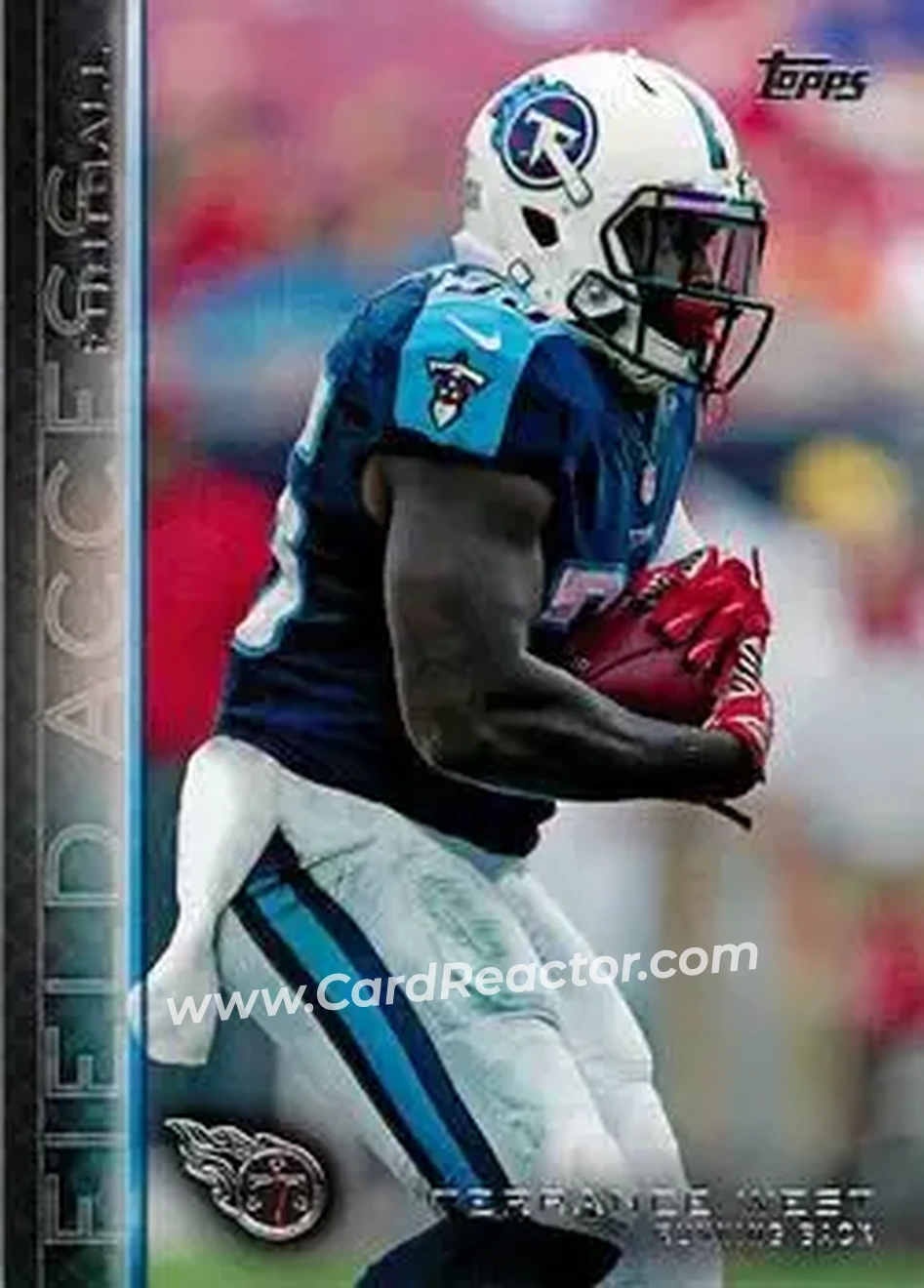 2015 Topps Field Access #4 - Terrance West - Tennessee Titans - Front