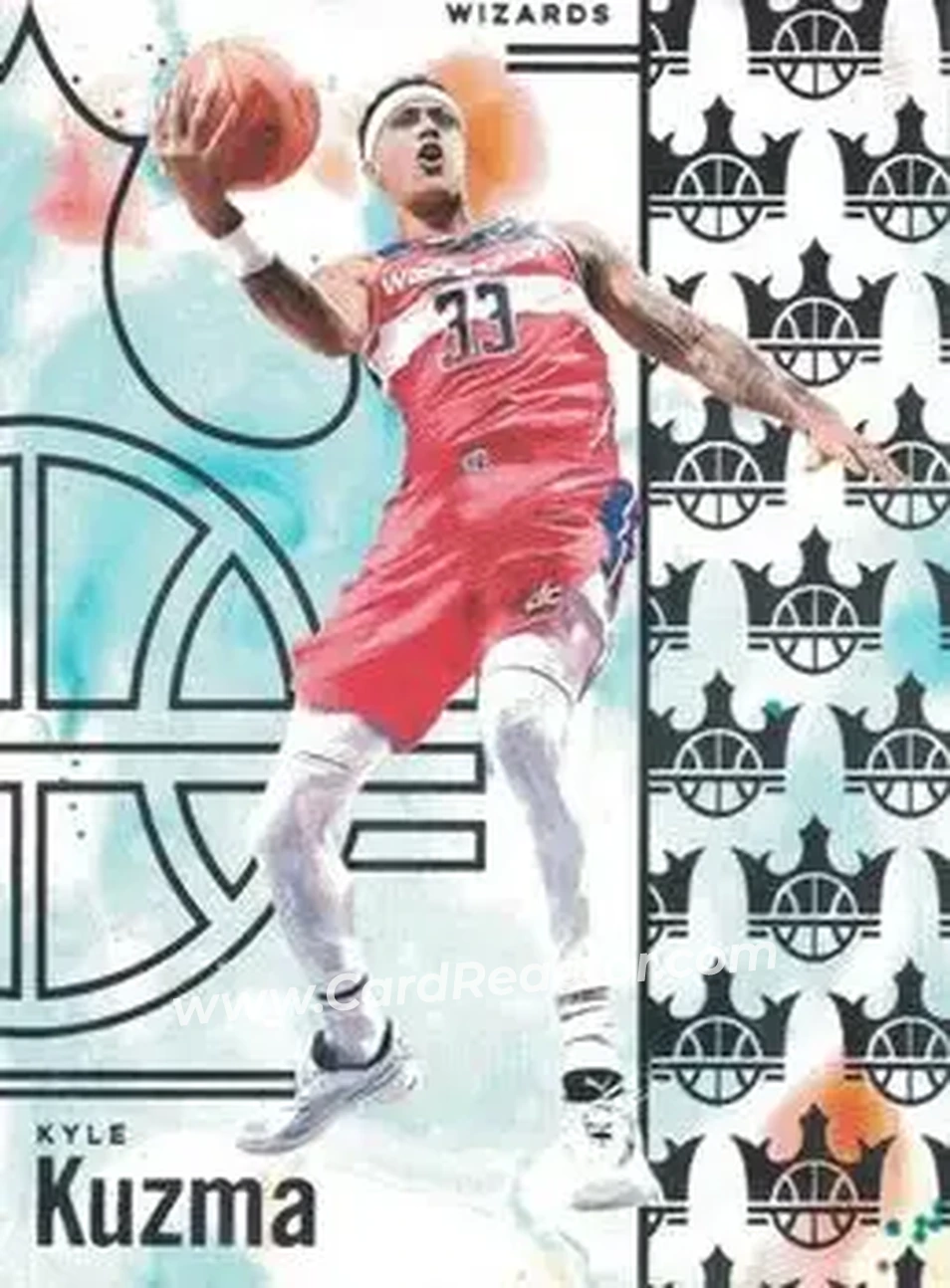 2024-25 Panini Court Kings #85 - Kyle Kuzma - Washington Wizards - Front 2024-25 Panini Court Kings #85 - Kyle Kuzma - Washington Wizards - Front