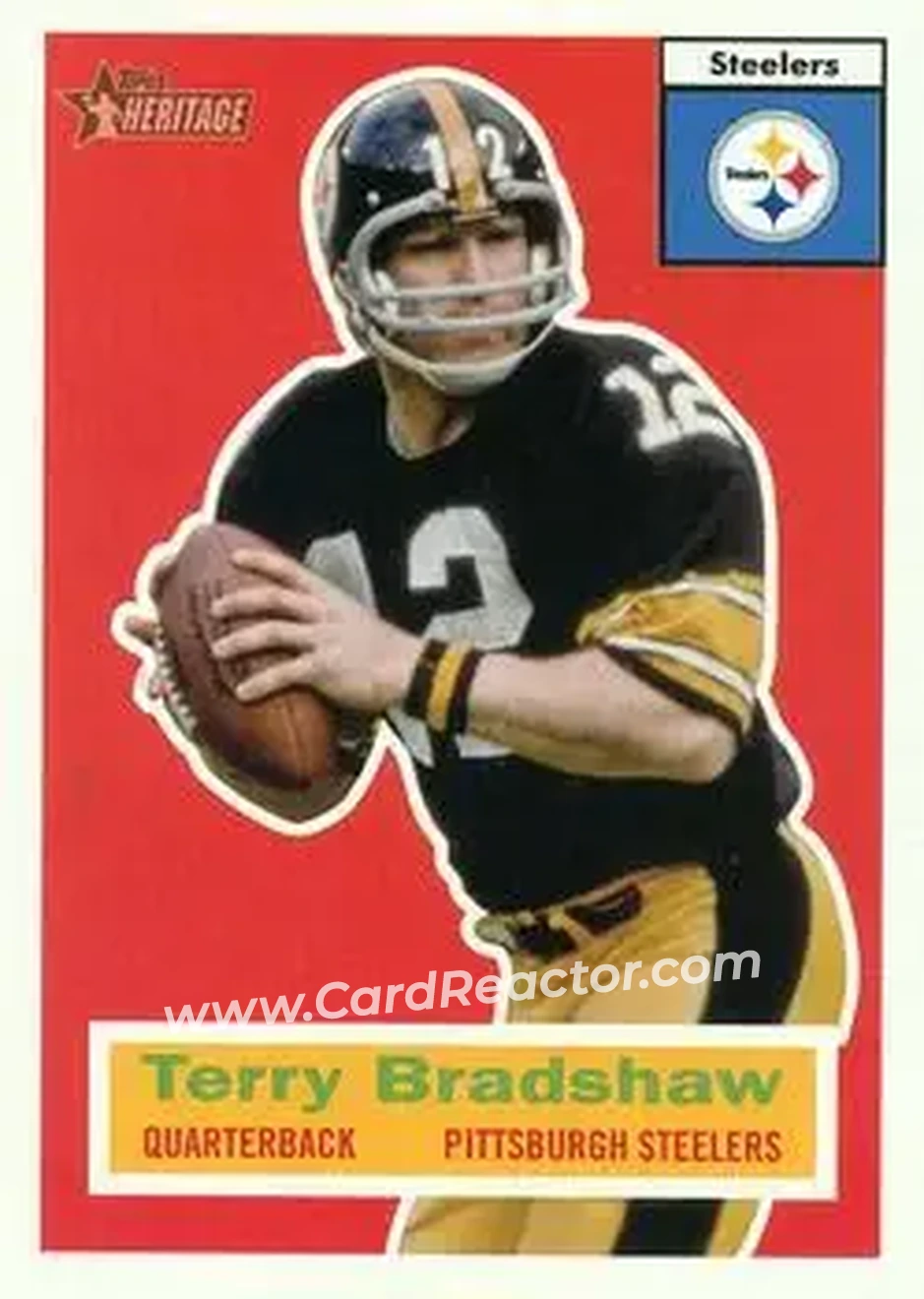 2015 Topps Heritage #14 - Terry Bradshaw - Pittsburgh Steelers - Front