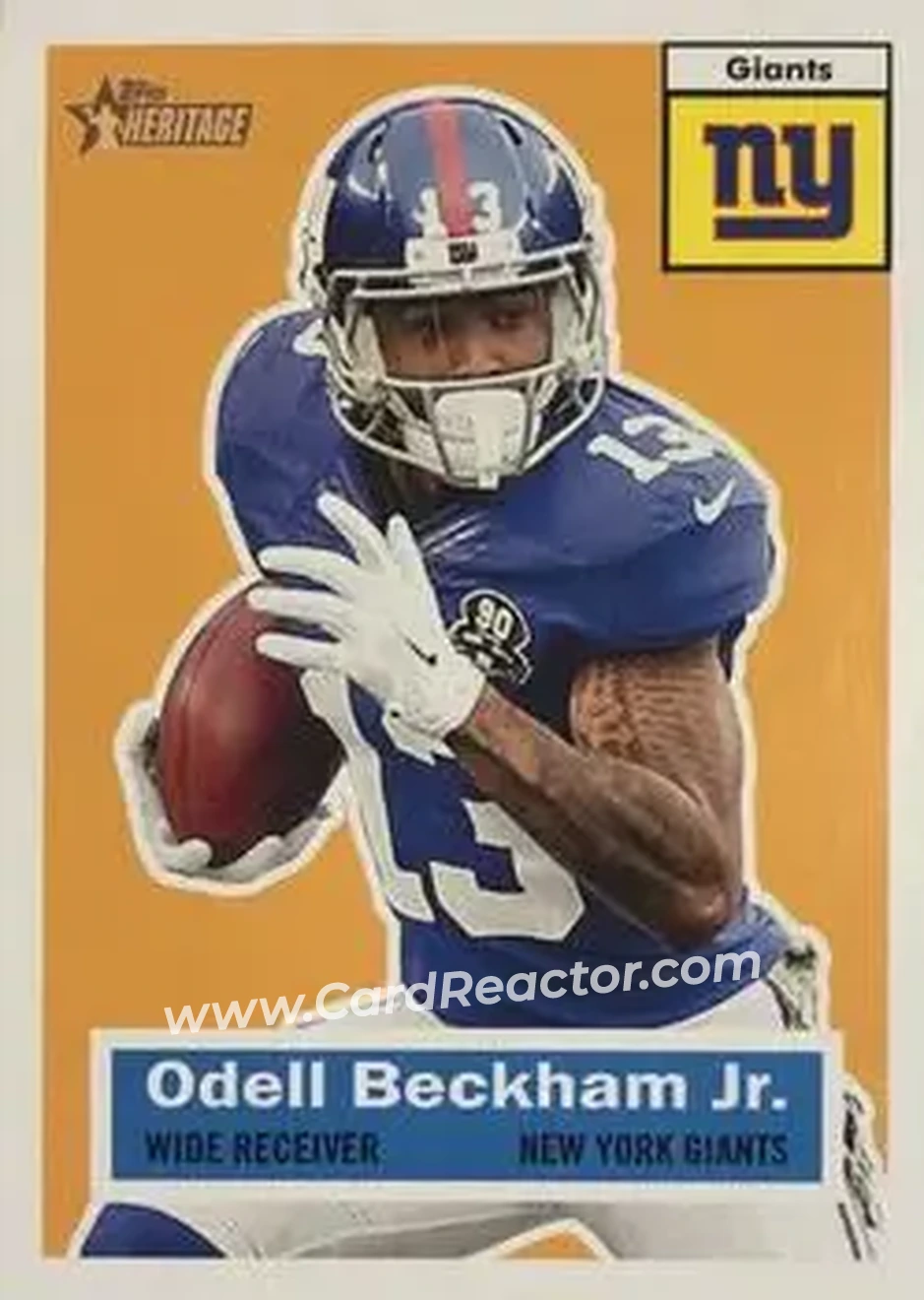 2015 Topps Heritage #18 - Odell Beckham Jr. - New York Giants - Front