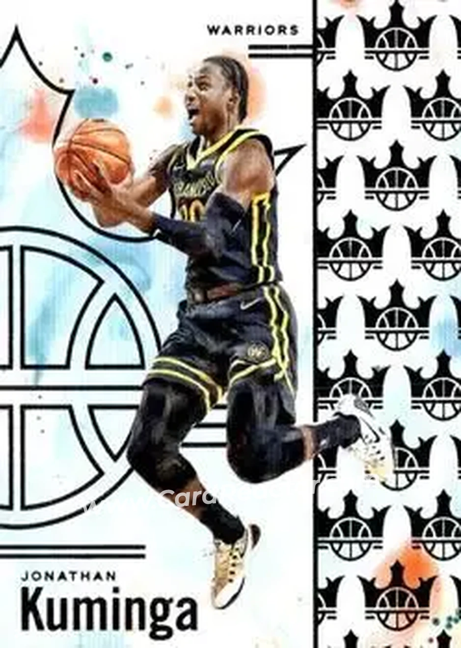 2024-25 Panini Court Kings #88 - Jonathan Kuminga - Golden State Warriors - Front 2024-25 Panini Court Kings #88 - Jonathan Kuminga - Golden State Warriors - Front