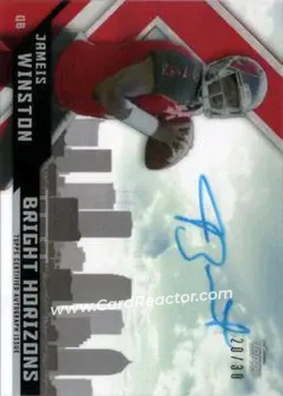 2015 Topps High Tek - Bright Horizons Autographs #BH-JW - Jameis Winston - Tampa Bay Buccaneers - Front