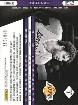 Back of Pau Gasol
