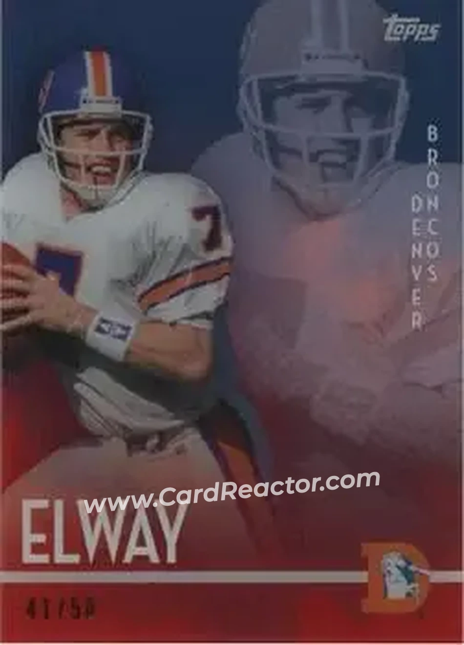 2015 Topps High Tek - Low-Tek Diffractors #LTD-JE - John Elway - Denver Broncos - Front