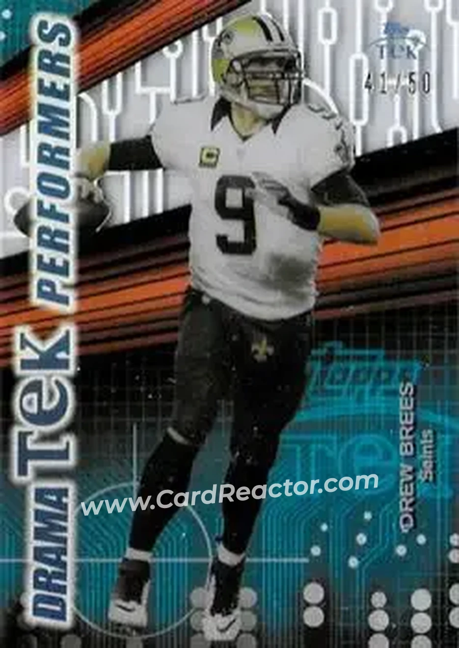 2015 Topps High Tek - Drama Tek Performers #DTP-DB - Drew Brees - New Orleans Saints - Front