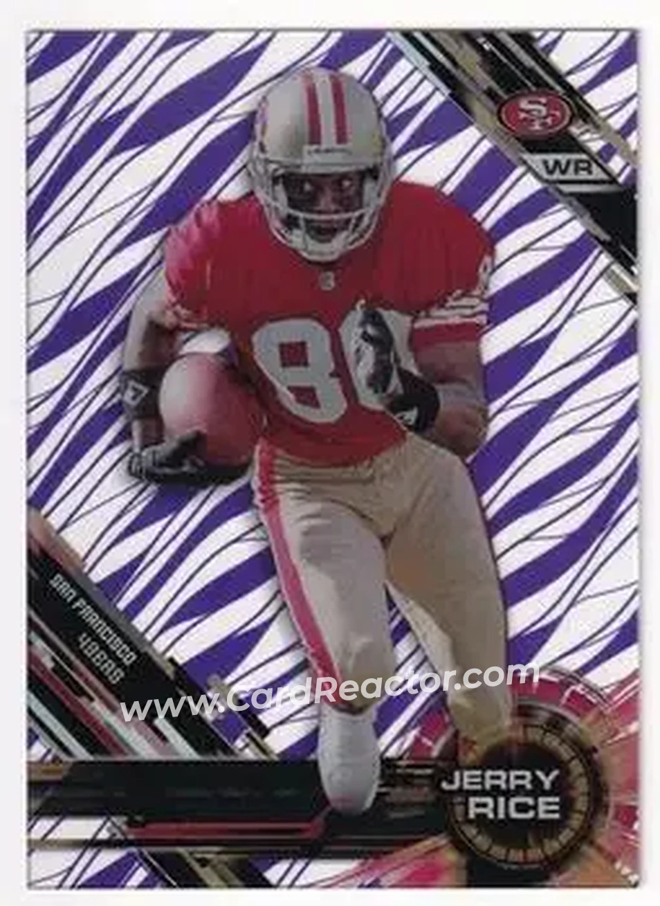 2015 Topps High Tek - Purple Rainbow Diffractors #2 - Jerry Rice - San Francisco 49ers - Front