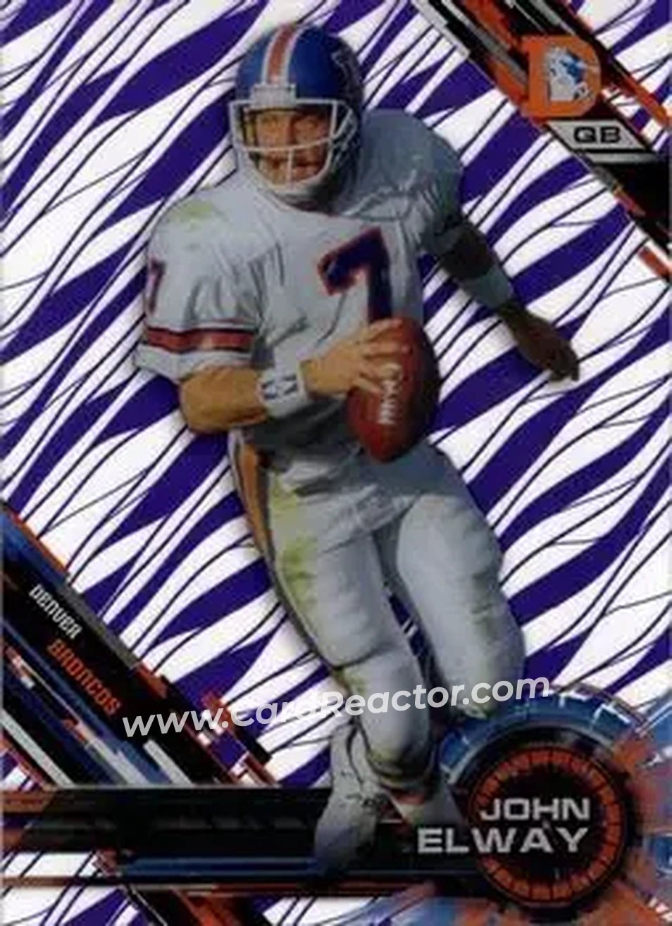 2015 Topps High Tek - Purple Rainbow Diffractors #3 - John Elway - Denver Broncos - Front