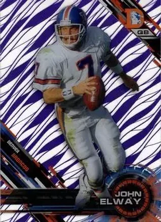 2015 Topps High Tek - Purple Rainbow Diffractors #3 - John Elway - Denver Broncos
