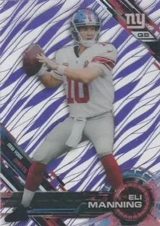 2015 Topps High Tek - Purple Rainbow Diffractors #4 - Eli Manning - New York Giants