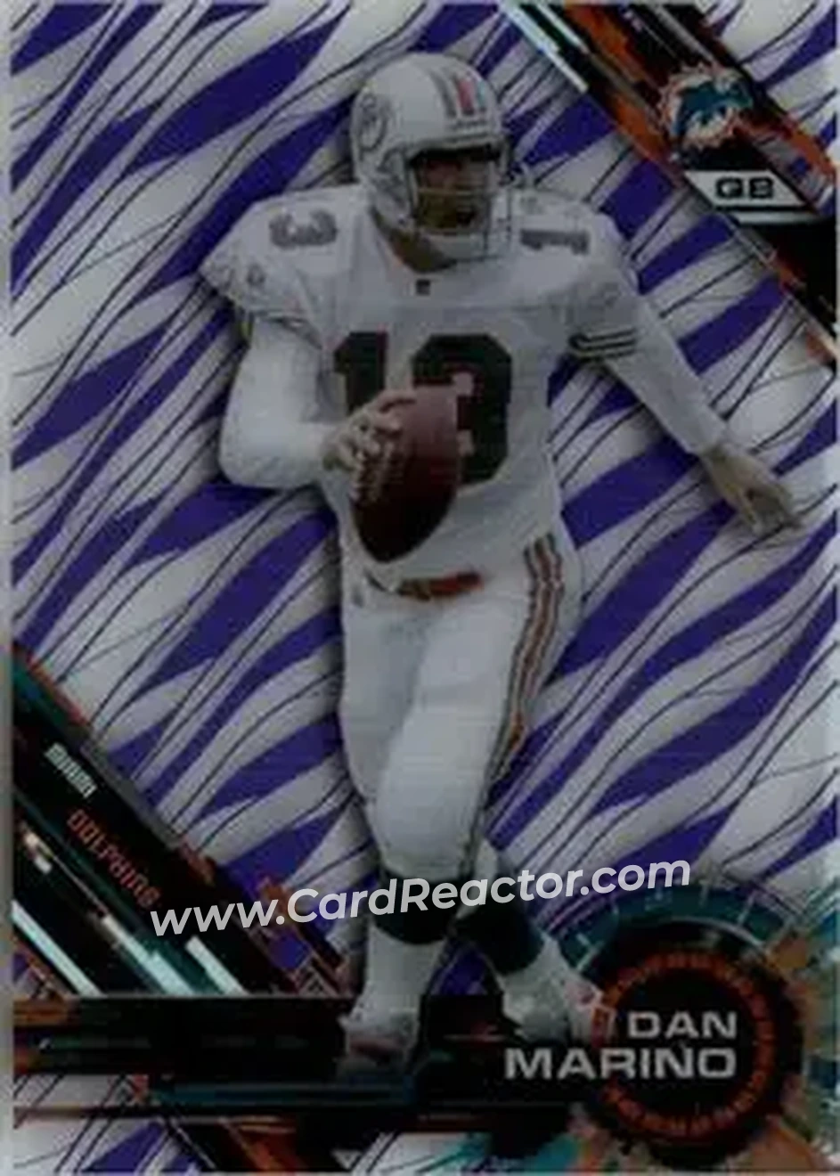 2015 Topps High Tek - Purple Rainbow Diffractors #6 - Dan Marino - Miami Dolphins - Front